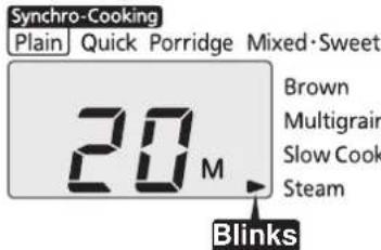 Tiger JAXT18U - Press the [Hour] and [Min] keys to set the desired steaming time. - 2