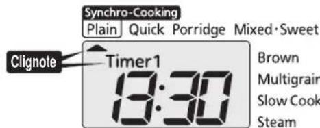 Tiger JAXT18U - Utilisez les touches [Hour] et [Min] pour regler l'heure de fin de cuisson souhaitation. - 2