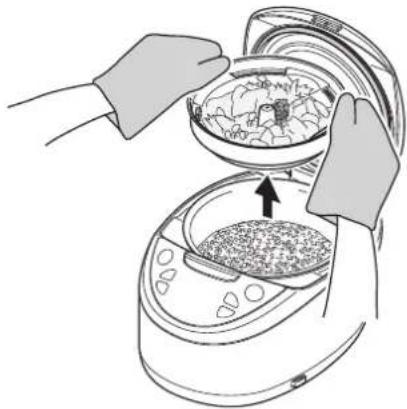 Tiger JAXT10U - 取出料理盤,攪拌米飯 - 1