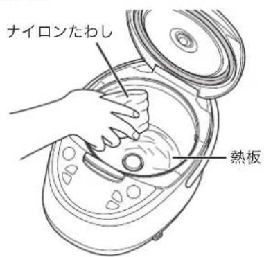 Tiger JAXT10U - 熱板の污れの取り除きかた - 1