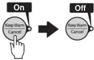 Tiger JAXT10U - Press the [Keep Warm/Cancel] key. - 1