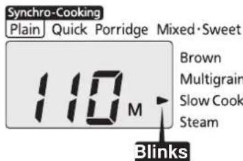 Tiger JAXT10U - Use the [Hour] and [Min] keys to set the desired cooking time. - 2