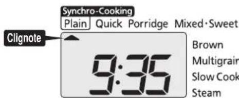 Tiger JAXT10U - Utilisez la touche [Menu] pour selectionner le menu « Plain/Synchro-Cooking » - 2