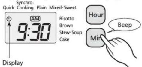 Tiger JAJA55U - Setting the present time - 1