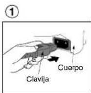 PANASONIC SRZX185 - Conecte los enchufes. ① Primero introduzca la clav - 1