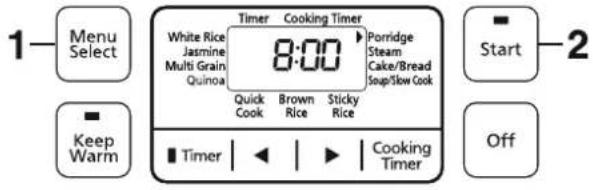 PANASONIC SRZX185 - 功能 稀飯 - 1