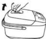 PANASONIC SRZG185 - 拆除蒸氣蓋 - 1