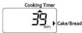 PANASONIC SRZG185 - Operations (Cooking with the Cake / Bread function). - 1