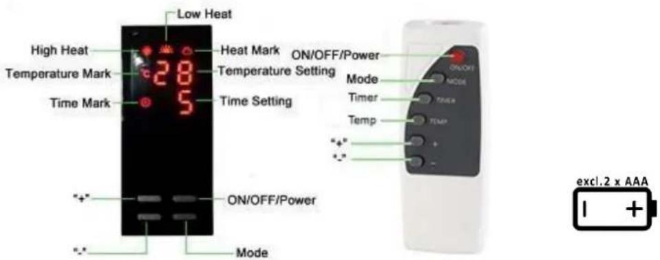 SUNTEC Heat Wave Style 1000 - BEDIENUNG KLIKATRONIC HEAT WAVE LCD - 1