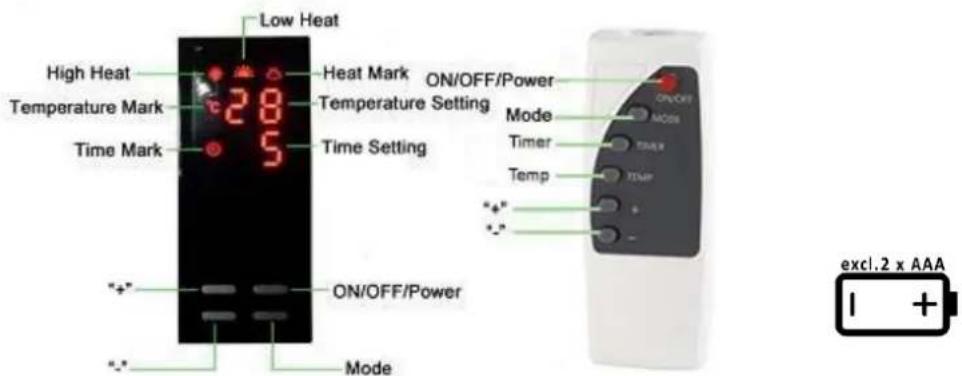 SUNTEC Heat Wave Style 1000 - OBSLUGA URZADZENIA KLIMATRONIC HEAT WAVE LCD - 1