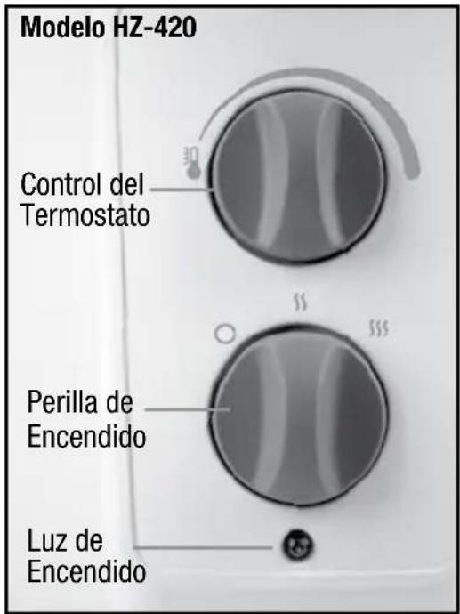 HONEYWELL Surround Heat HZ425 - Modelo de las Series HZ-420 - Operacion del Calentador de Ceramica del Anillo 360^ - 1