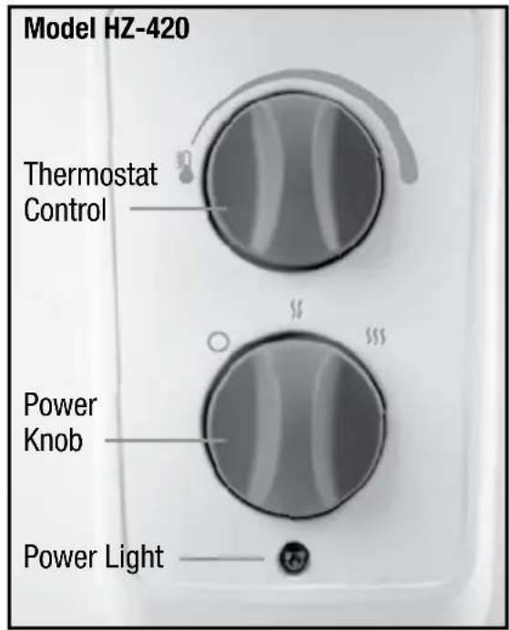 HONEYWELL Surround Heat HZ425 - Model HZ-420 Series - 360° Ceramic Surround Heater Operation - 1