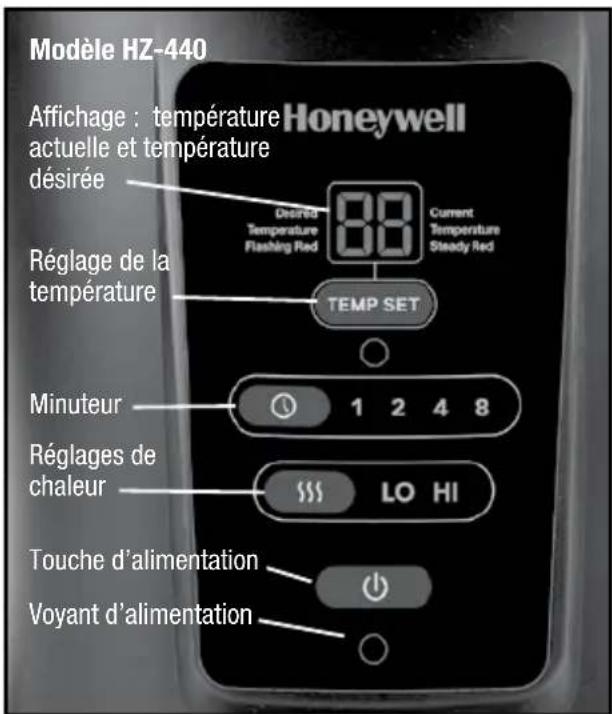 HONEYWELL Surround Heat HZ425 - Série HZ-440 - Radiateur numérique à début sur 360^ et télécommande - 1