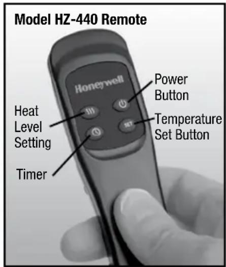 HONEYWELL Surround Heat HZ425 - Remote Control Operation - 1