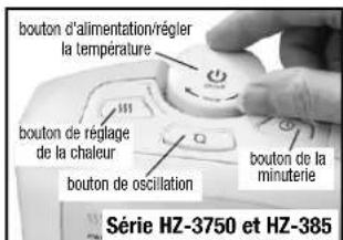 HONEYWELL Digital CoolTouch HZ3750GP - FONCTIONNEMENT - 2