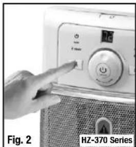 HONEYWELL EasyGlide HZ370BP - STEP 3: TEMPERATURE SET FUNCTION - 2