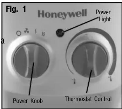 HONEYWELL Surround Heater HZ0364U - OPERATION - 1