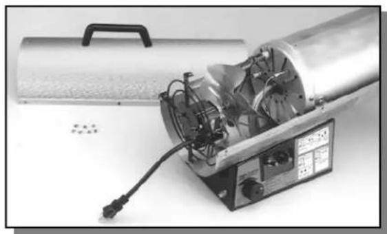 COLEMAN 5070 - Never attempt to service heater while it is plugged in, connected to propane supply, operating or hot. Severe burns and electrical shock can occur. - 3