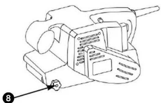 TOP CRAFT TCB 720 - Changement de la bande abrasive - 3