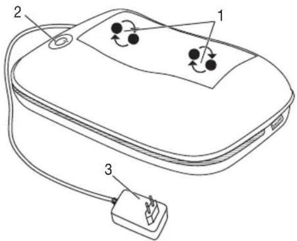 SANITAS SMG 141 - Coussins de massage Shiatsu (face avant) - 1