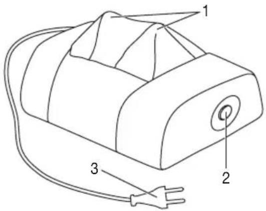 SANITAS SMG 115 - Cuscino massaggiante shiatsu per nuca (parte anteriore) - 1