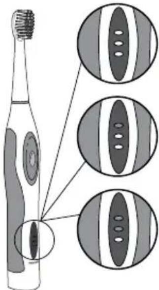 Waterpik Sensonic Professional Plus SR3000 - Indicateurs lumineux de recharge - 1