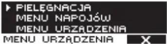 SEVERIN Piccola Semplice KV 8080 - Widok „Menu urzadzenia" - 1