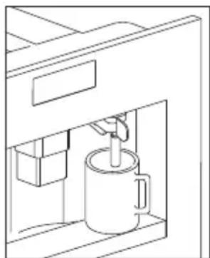 Pelgrim IKM614RVS - Warning! Escaping hot water can lead to scalds! Only activate the hot water nozzle when there is a receptacle underneath it. - 1