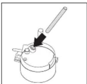 Pelgrim IKM614MAT - Warning! Escaping hot water can lead to scalds! Only activate the hot water nozzle when there is a receptacle underneath it. - 3