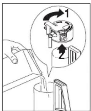 Pelgrim IKM614MAT - Achtung! Austretendes heiBes Wasser kann zu Verbruhungen führen! Betätigten Sie die HeiBwasserdüse nur, wenn sich darunter ein Behälter bef indet. - 3