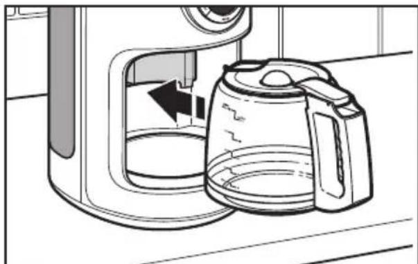 KITCHENAID KCM1202WH - Cómo llenar la cafeteria con agua para elaborar café - 4
