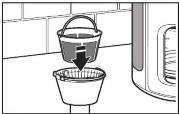 KITCHENAID KCM1202WH - Cómo llenar la canasta de elaboración con café - 2