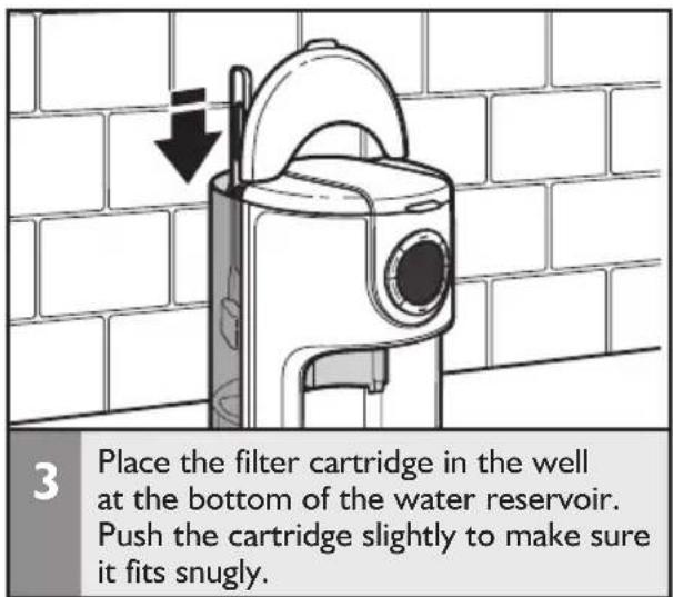 KITCHENAID KCM1202WH - Installing the water filter - 3
