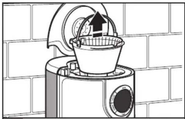 KITCHENAID KCM1202WH - Filling the brew basket with coffee - 1