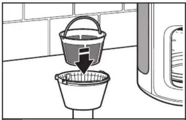 KITCHENAID KCM1202WH - Filling the brew basket with coffee - 2