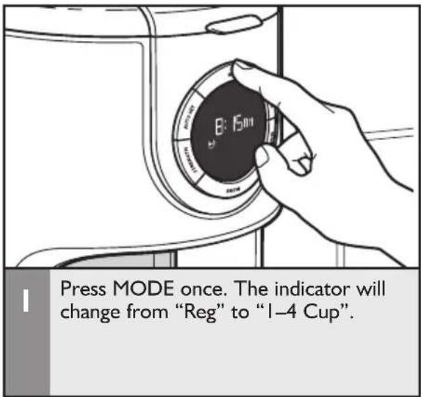 KITCHENAID KCM1202OB - 1-4 cup brewing - 1