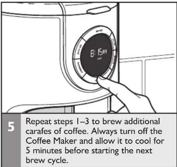 KITCHENAID KCM1202OB - 1-4 cup brewing - 5