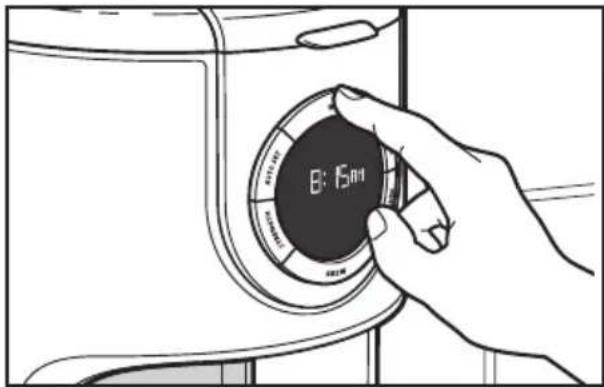 KITCHENAID KCM1202OB - Setting up the clock - 5
