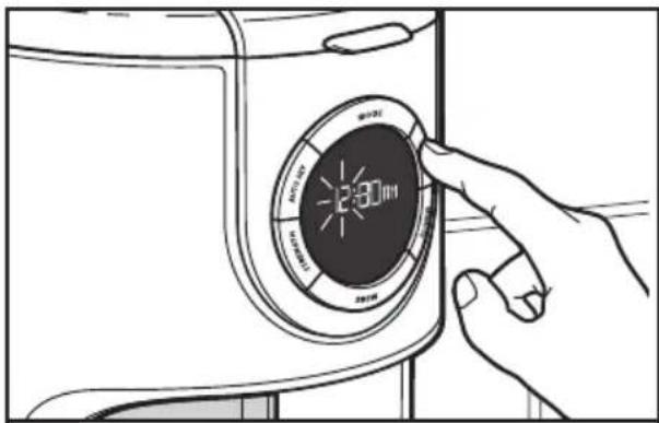 KITCHENAID KCM1202OB - Setting up the clock - 3