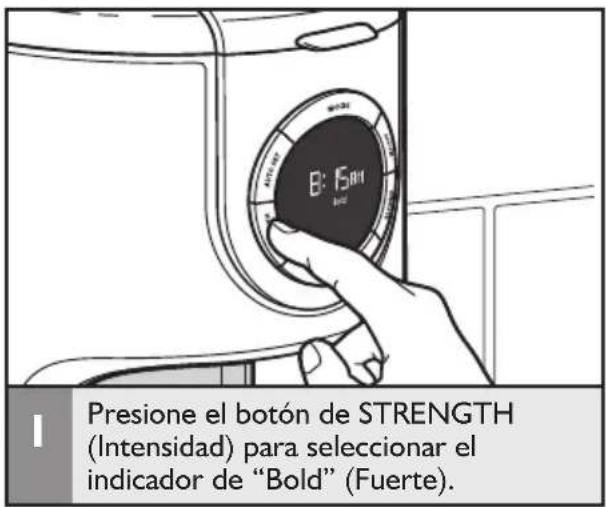 KITCHENAID KCM1202OB - Ajuste de la intensidad del café - 1