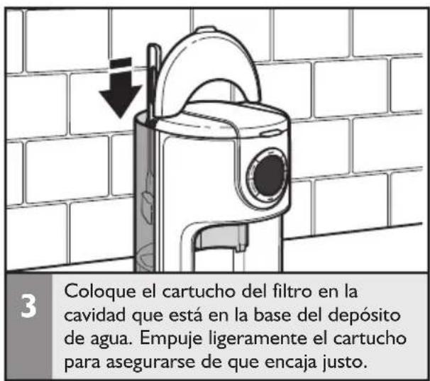 KITCHENAID KCM1202OB - Instalación del filtro de agua - 3