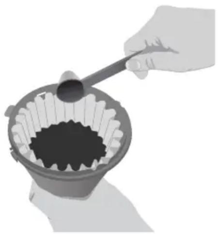KITCHENAID KCM112 - Cómo preparar más de 4 tazas de café - 3