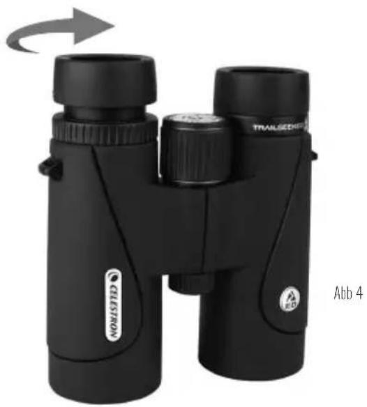 CELESTRON TrailSeeker - EINSTELLEN DER AUGENMUSCHEL - 1