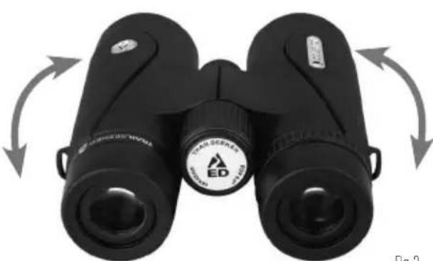 CELESTRON TrailSeeker - ADJUSTING THE INTERPUPILLARY DISTANCE - 1