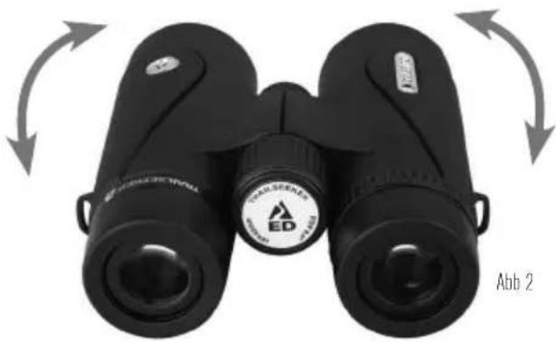 CELESTRON TrailSeeker - DEN INTERPUPILLAREN ABSTAND EINSTELLEN - 1