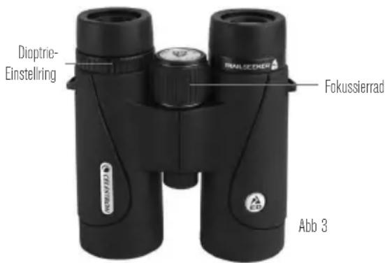 CELESTRON TrailSeeker - DIOPTRIE-EINSTELLUNG/FOKUSSIEREN - 1