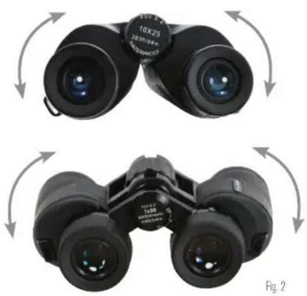 CELESTRON Cypress - RREGOLAZIONE DELLA DISTANZA INTERPUPILLARE - 1