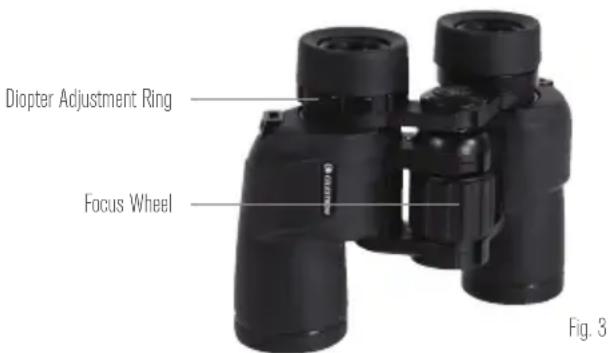 CELESTRON Cypress - SETTING THE DIOPTER / FOCUSING - 1