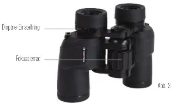 CELESTRON Cypress - DIOPTRIE-EINSTELLUNG/FOKUSSIEREN - 1