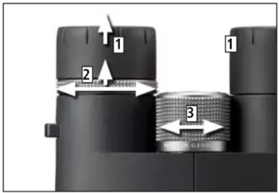 MINOX HG 8x43 BR - Réglage de la netteté - 1